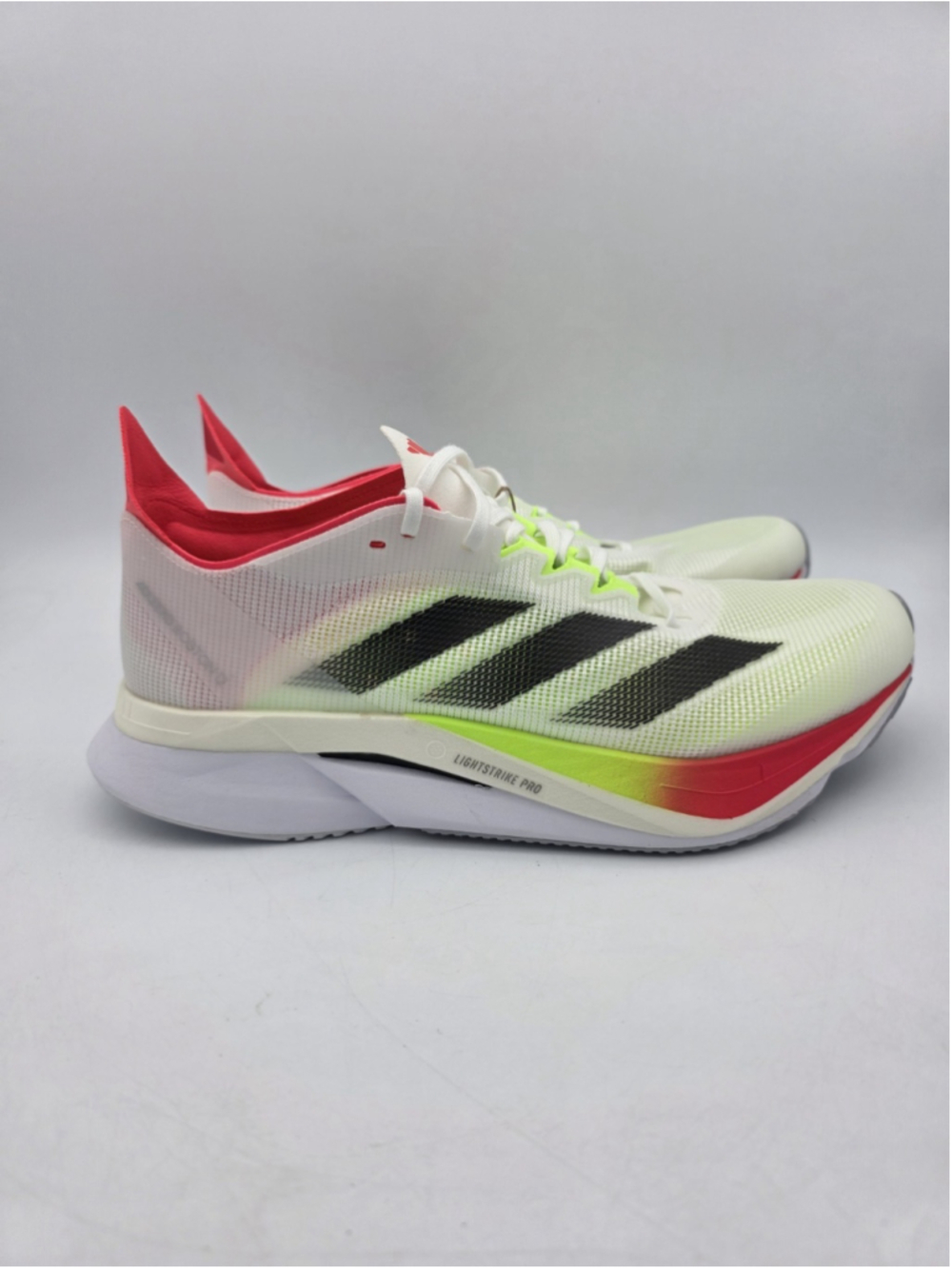 Adidas Adizero Boston 12 Running Shoes White JQ2554 Women's Size 7